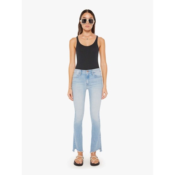 $228 Mother Denim The Runaway Step Fray in California Cruiser Size 24 - Picture 1 of 15